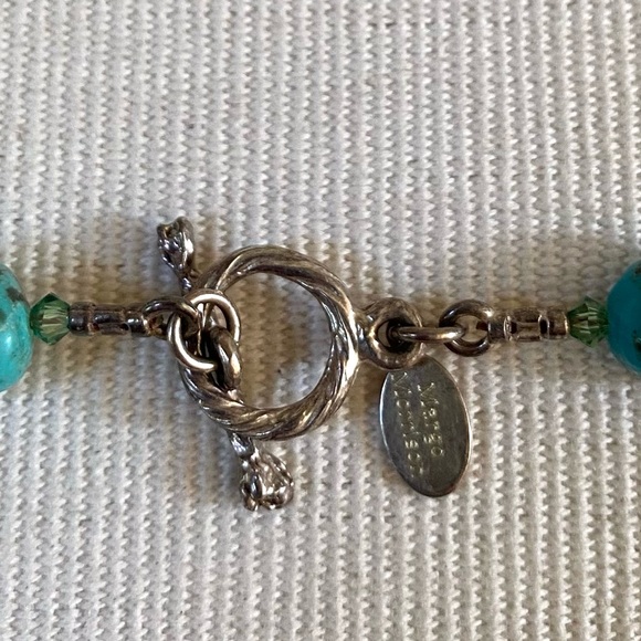 MARGO MORRISON TURQUOISE NECKLACE 36” HANDMADE - Picture 12 of 15